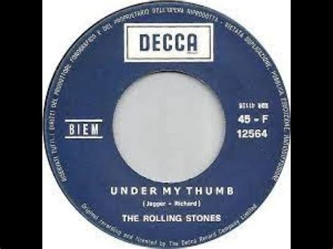 rolling stones under my thumb lyrics|rolling stones youtube videos.